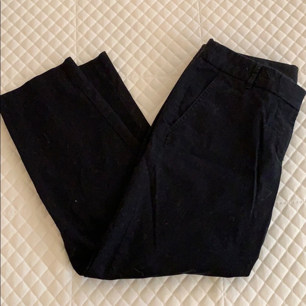 J Crew stretch pants, black size 6